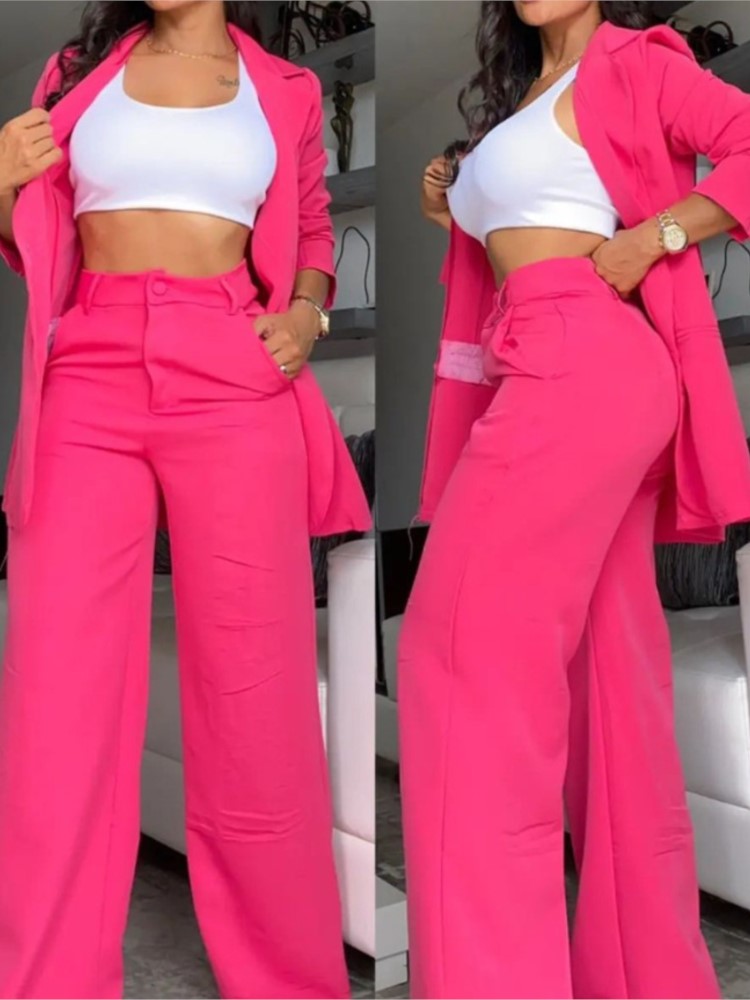 Women'S Fashion Essentials - New Autumn Women's Fashion Solid Notched
