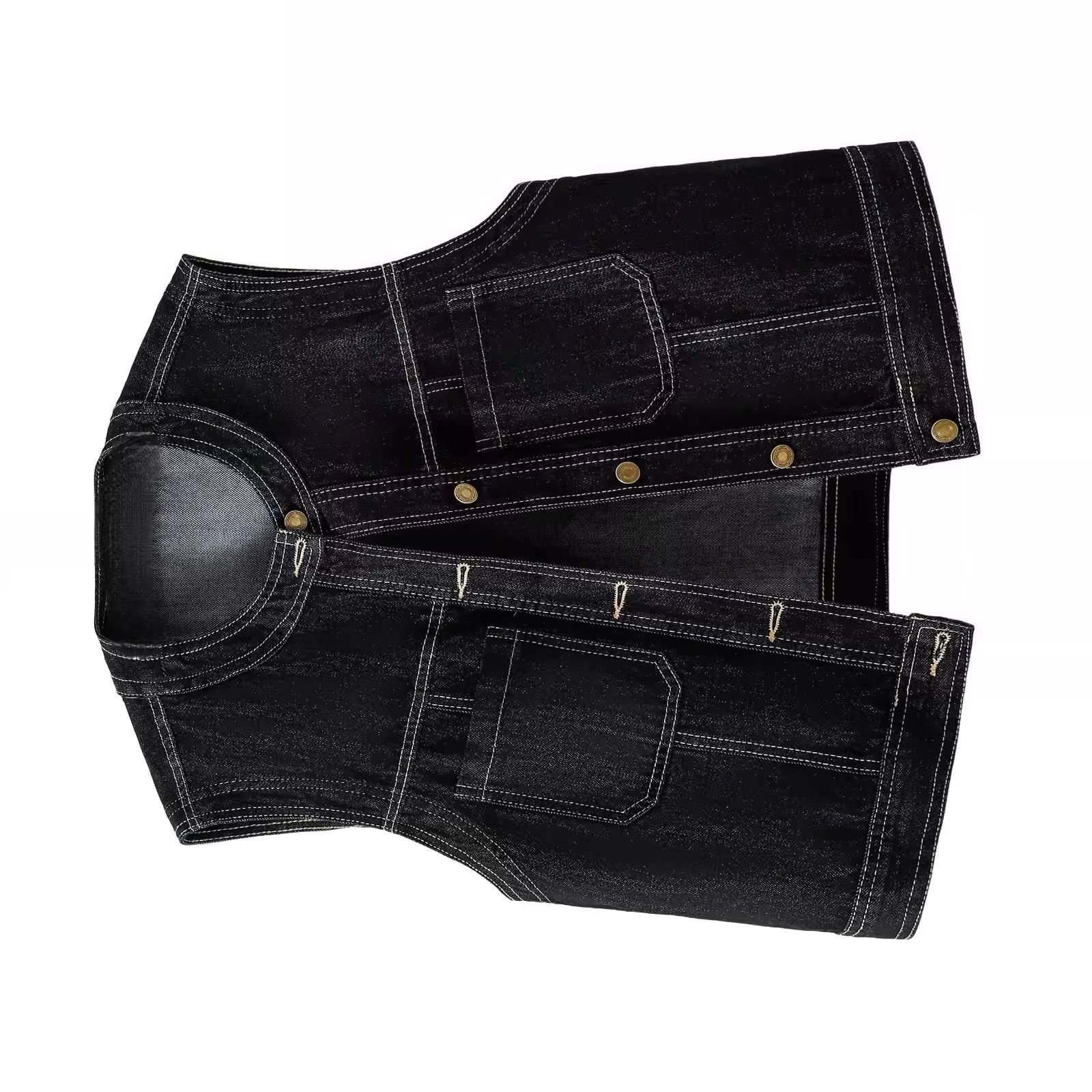 Women Fashion Jeans Top - Women Denim Vest O Neck Sleeveless