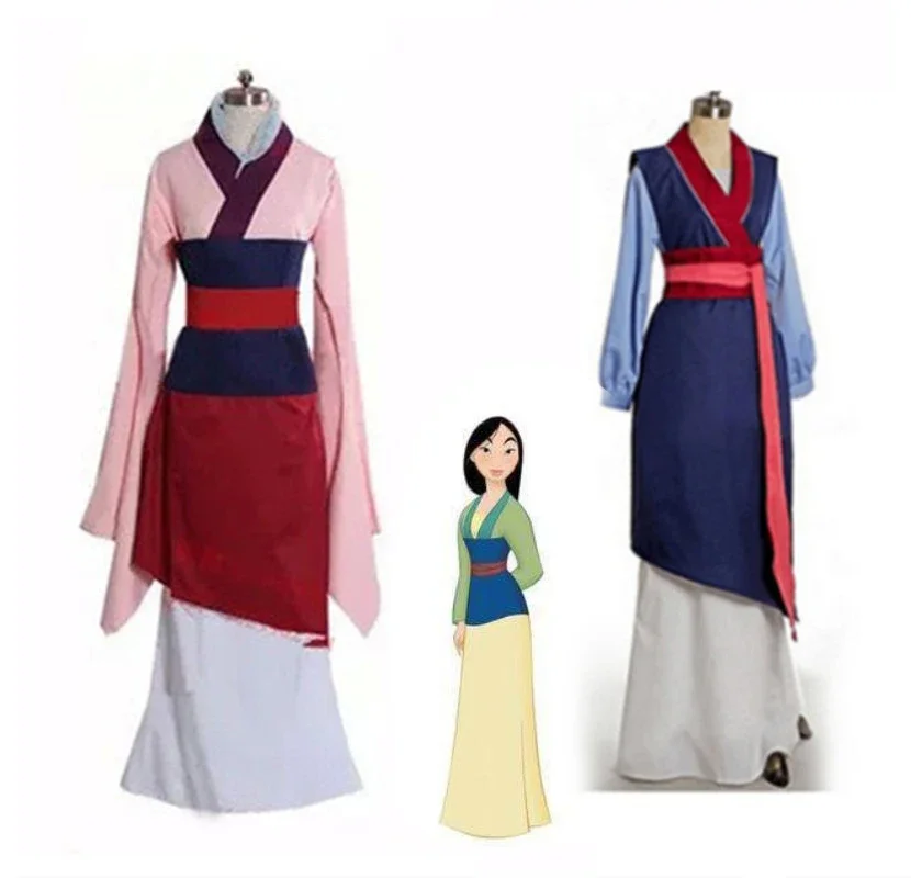 Women Fashion Reddit - Movie Hua Mulan Dress Blue /red