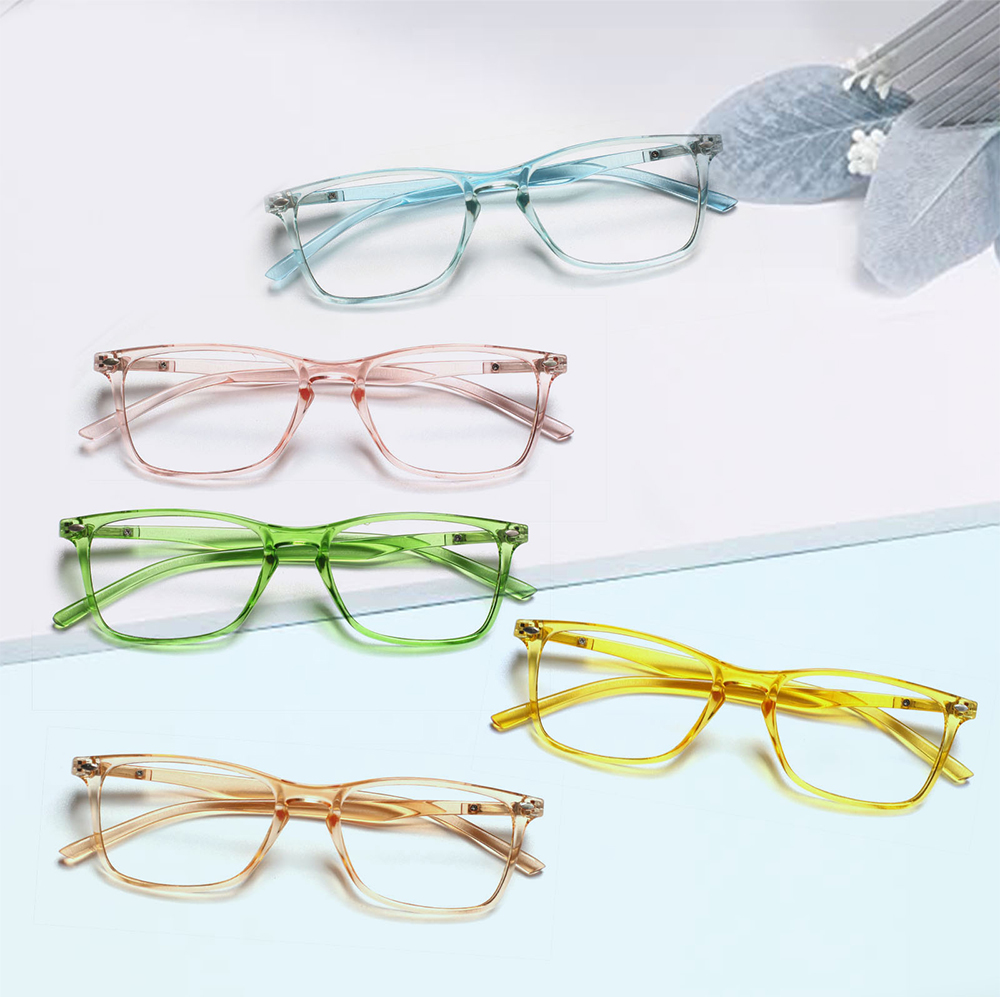 Women'S Fashion Glasses With Clear Lenses - Fashion Simple Transparent Rectangular Frames Reading