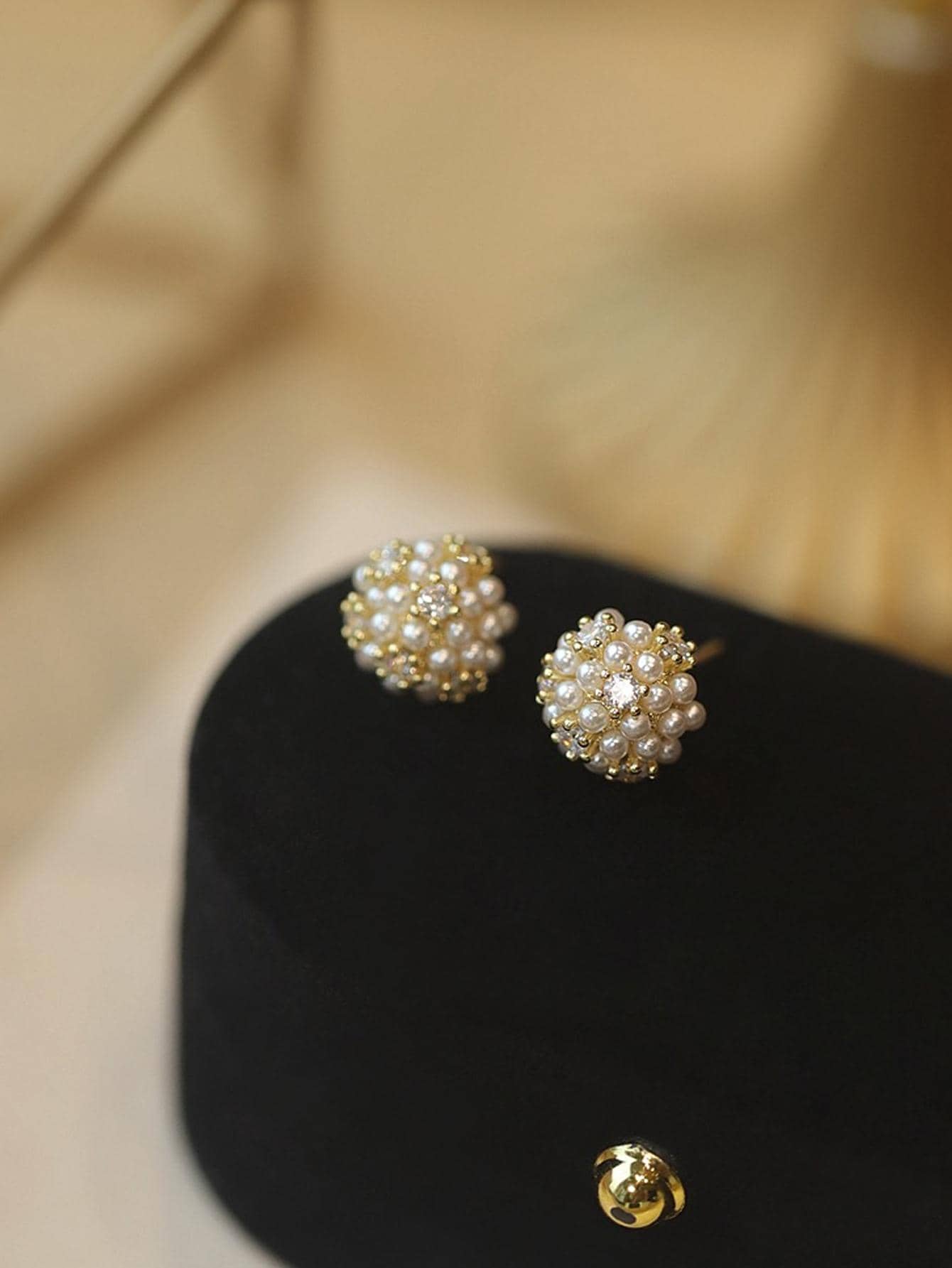 Women'S Fashion Petite - 1 Pair Petite Pearl Casual Versatile