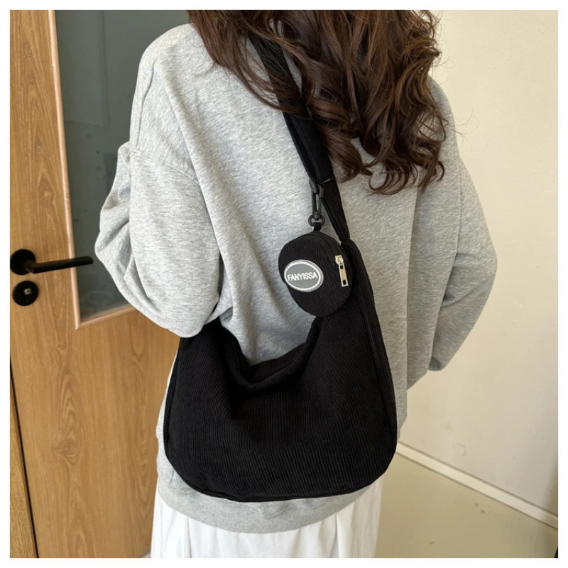 Coin Purse Women - Fashion Vintage Corduroy Crossbody Bags for