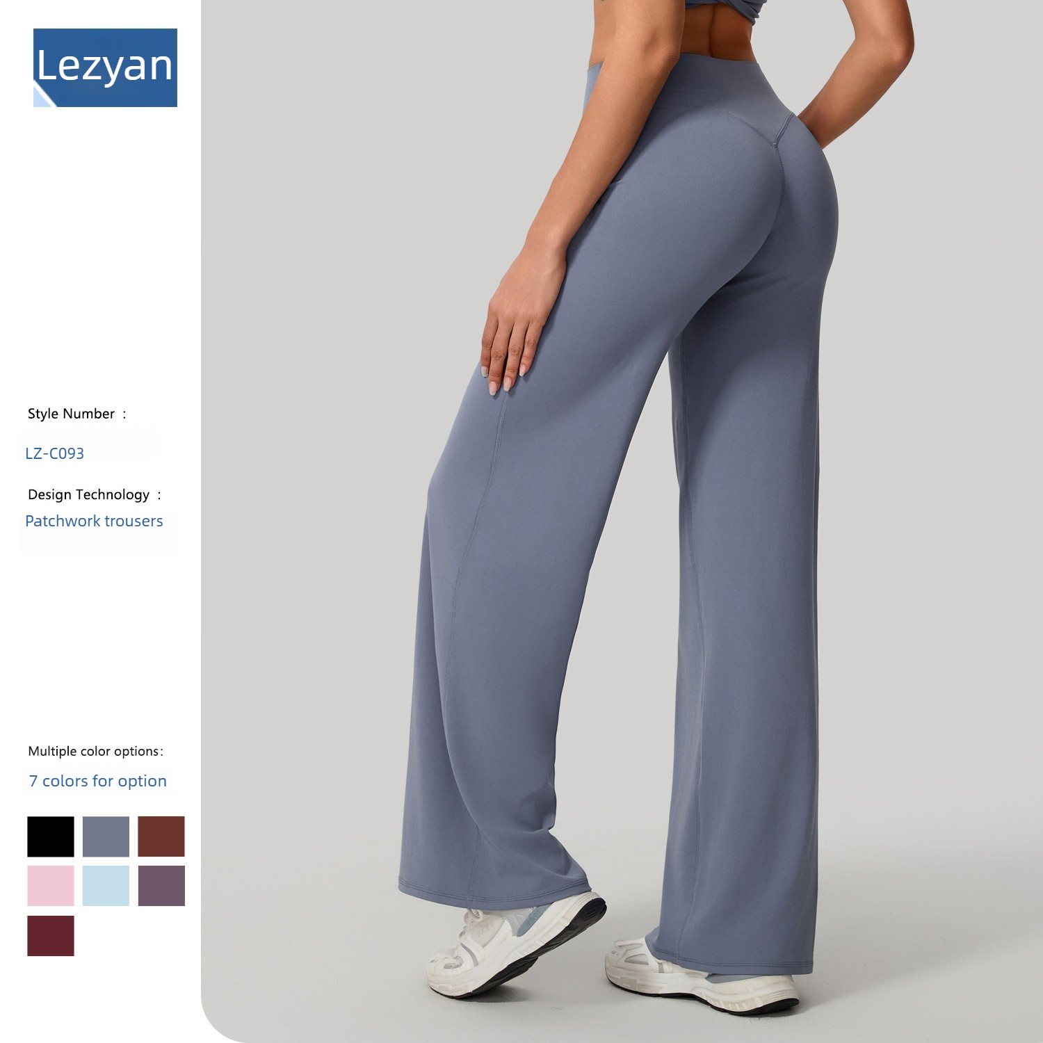 High Waist Leggings - Lezyan Loose Soft Yoga Wide Leg