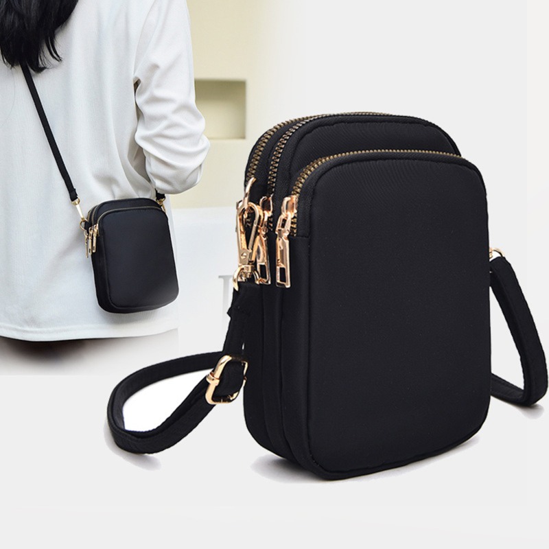 Coin Purse Women - Minimalist Vertical Crossbody Phone Bag for