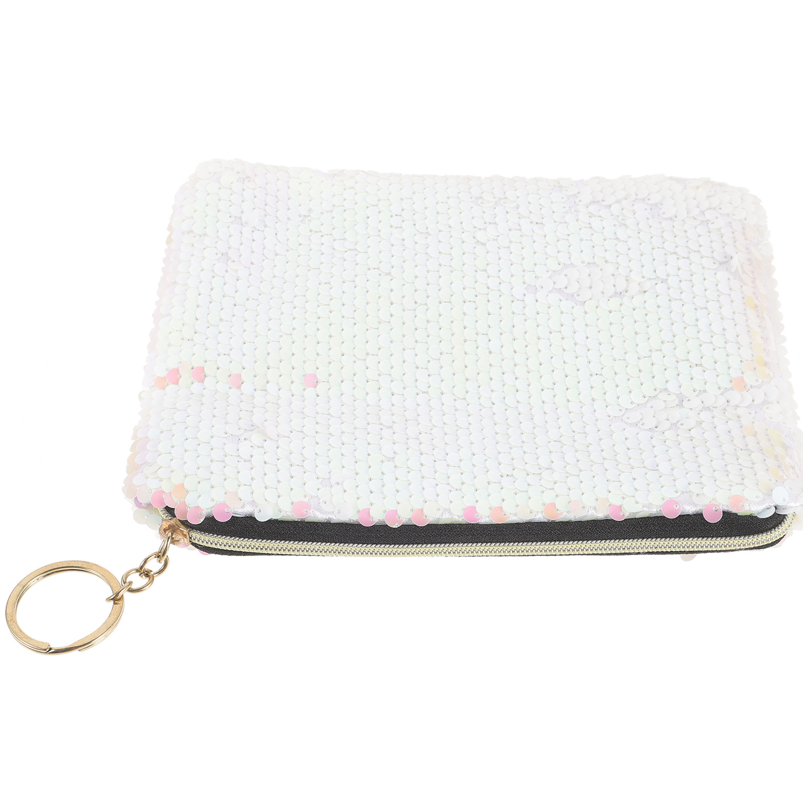 Coin Purse Women - 1pcs Sequined Pink Durable Makeup Pouch
