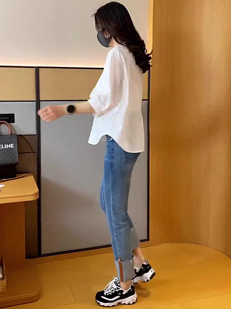 Elegant White Shirt Women's Lo - огляд і ціна Women'S Fashion Petite