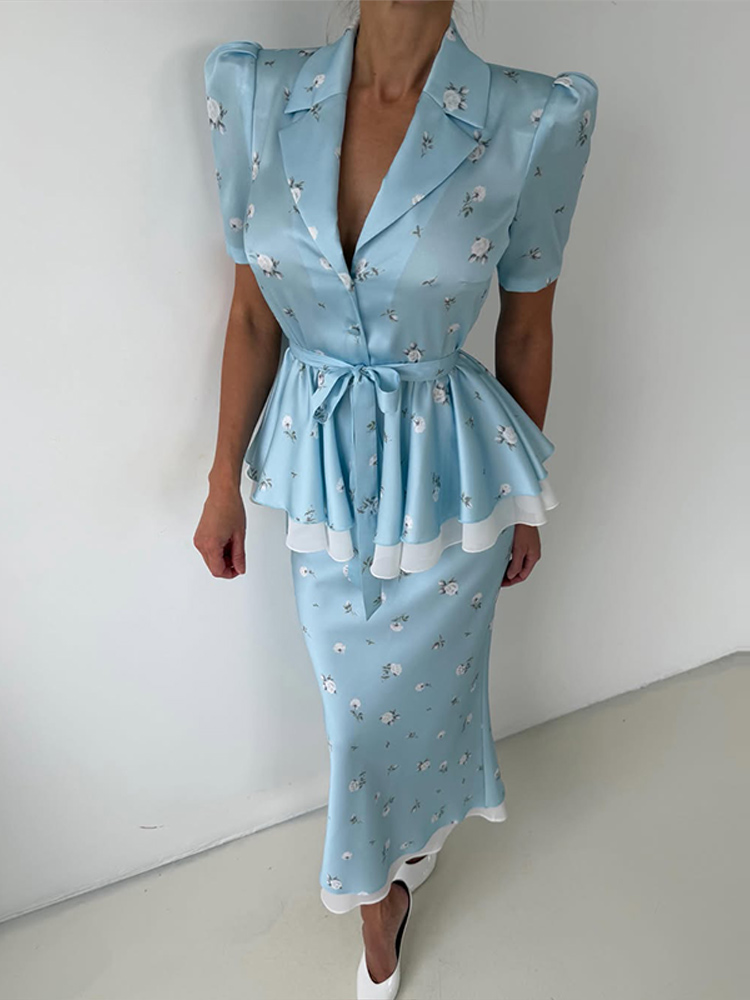 Floral Blazer Coat Skirt Sets  - огляд і ціна Women'S Fashion Essentials
