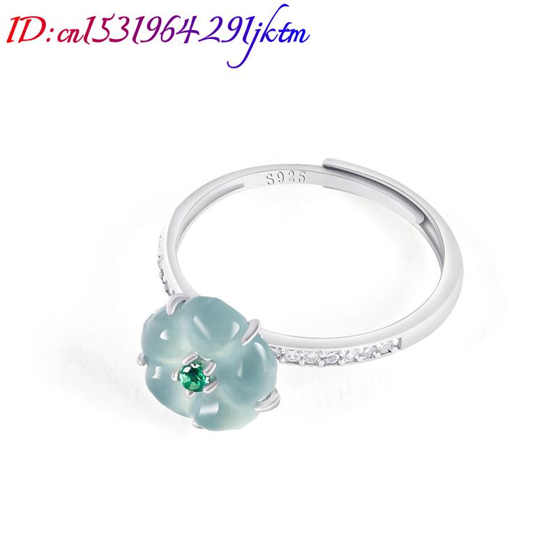 Blue Burmese Jadeite Flower Ri - огляд і ціна Women'S Fashion