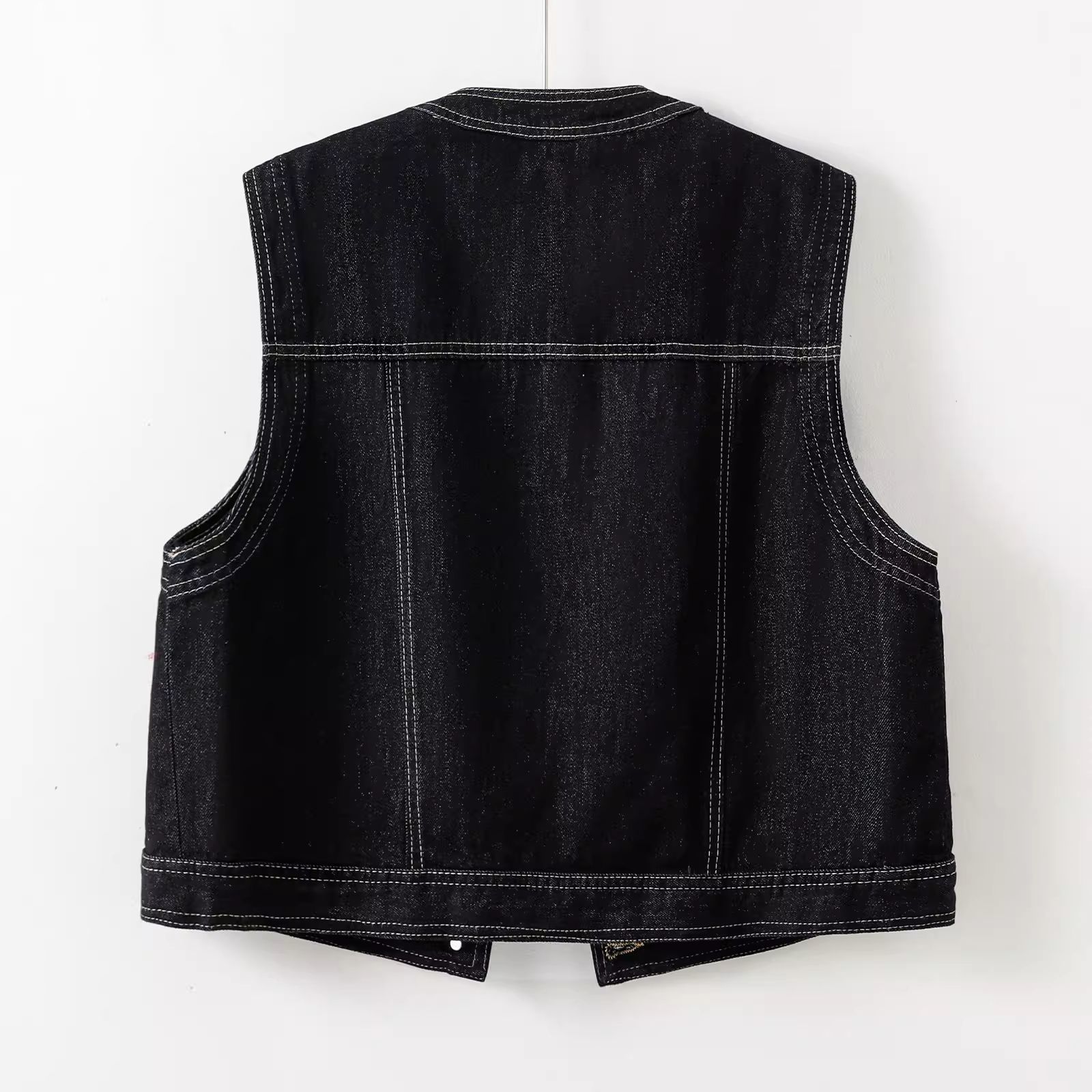 Women Denim Vest O Neck Sleeve - огляд і ціна Women Fashion Jeans Top