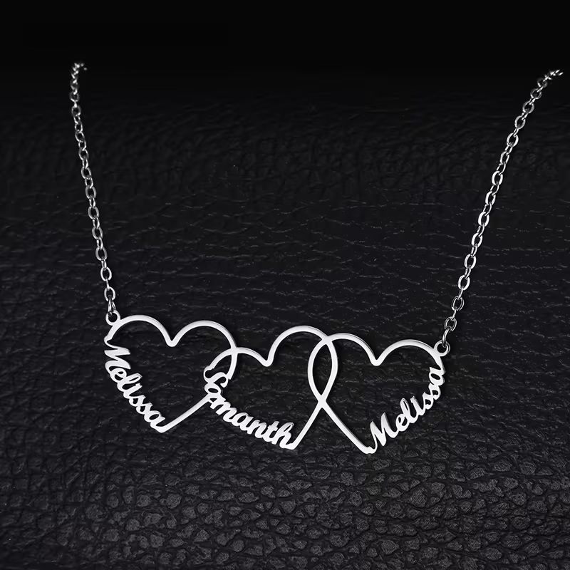 Custom Interlocking Heart Name - огляд і ціна Women Fashion Names