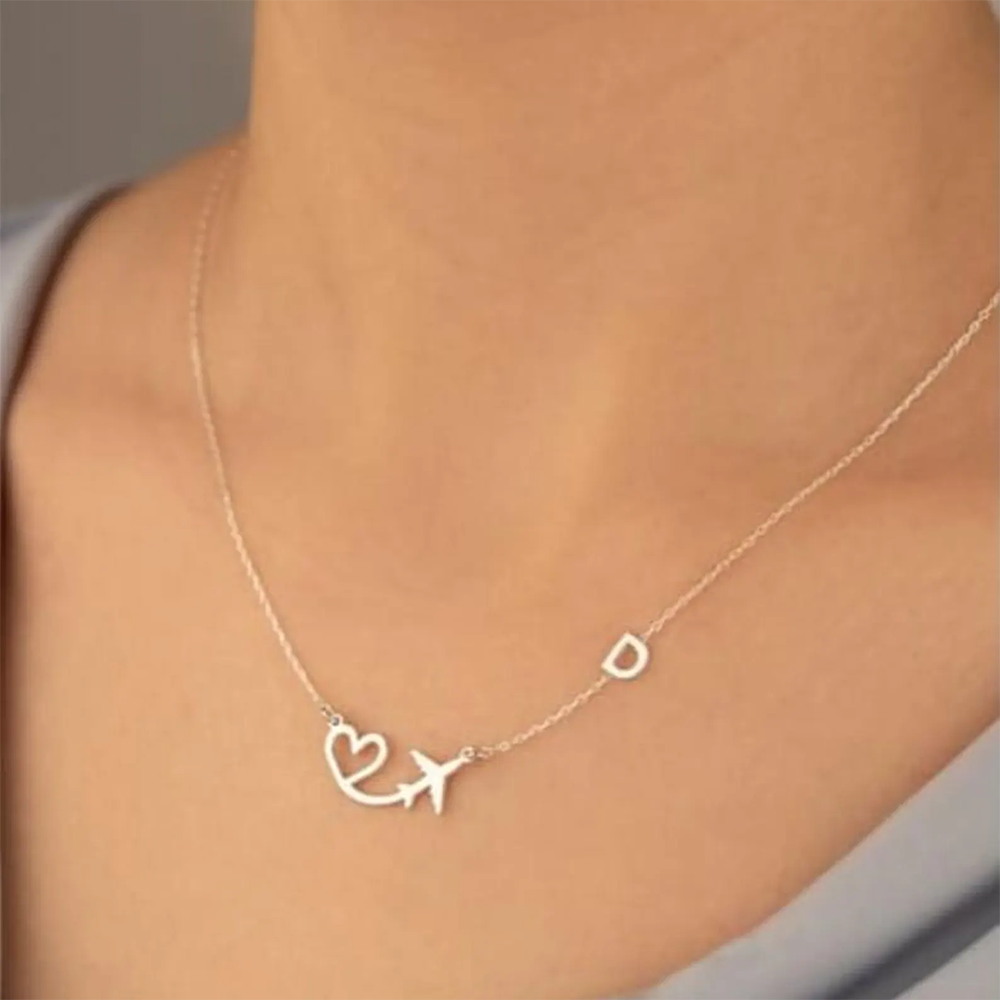 Personalized Heart Airplane In - огляд і ціна Women Fashion Names