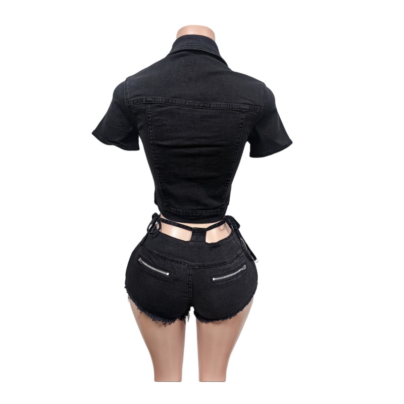 Sexy Denim 2 Piece Sets Women  - огляд і ціна Women Fashion Jeans Top