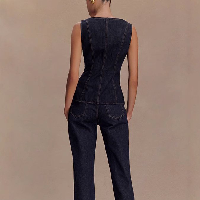 Summer Denim Pant Sets Women 2 - огляд і ціна Women Fashion Jeans Top