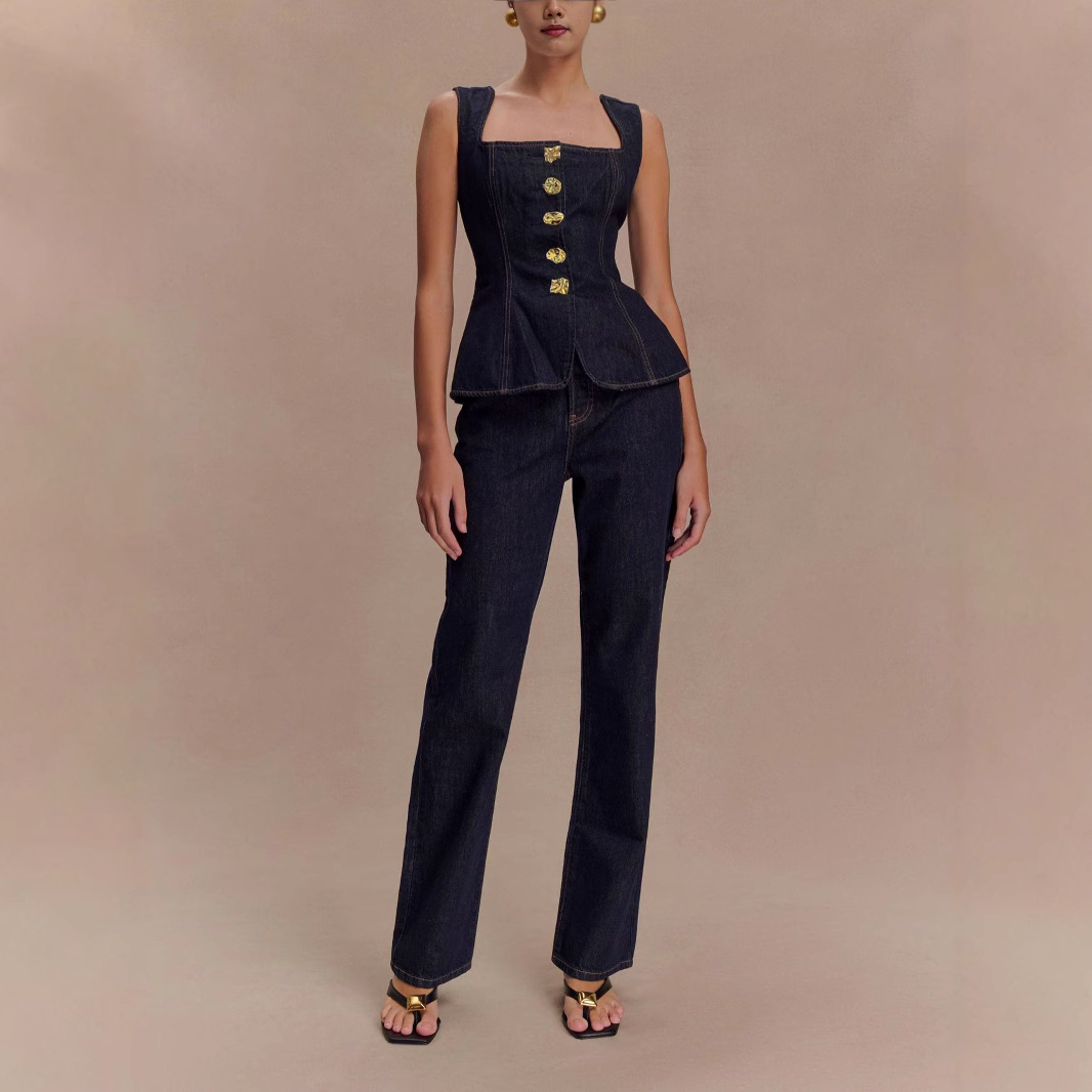 Summer Denim Pant Sets Women 2 - огляд і ціна Women Fashion Jeans Top