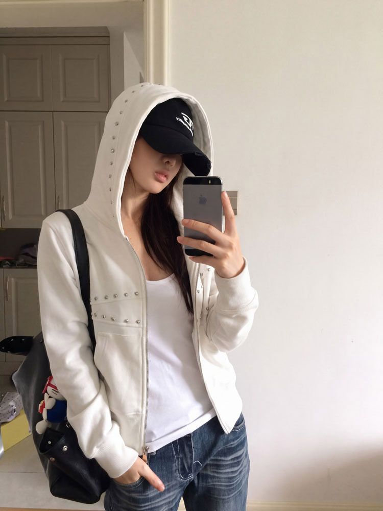 Women's Y2K Studded Rivet Hood - огляд і ціна Women'S Fashion Zip Up Hoodies