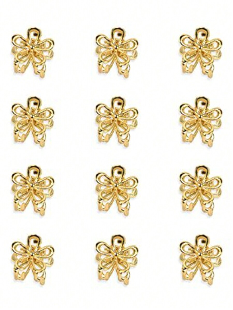 12pcs/4pcs Metal Flower Petite - огляд і ціна Women'S Fashion Petite