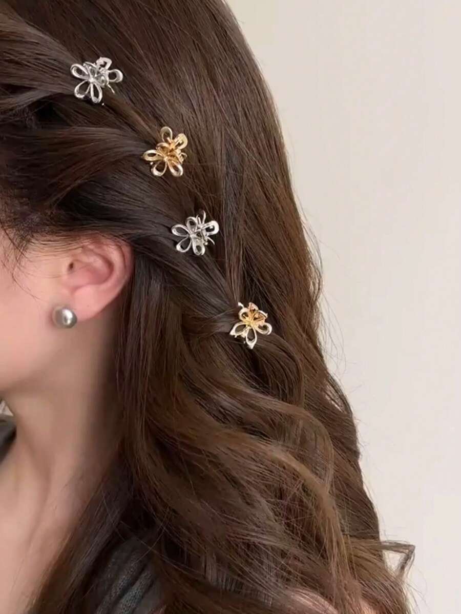12pcs/4pcs Metal Flower Petite - огляд і ціна Women'S Fashion Petite