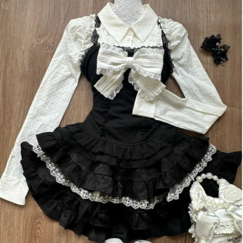 Y2k Aesthetic Lolita Style 3 P - огляд і ціна Women Fashion Japan