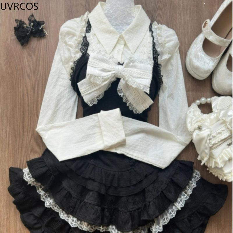 Y2k Aesthetic Lolita Style 3 P - огляд і ціна Women Fashion Japan