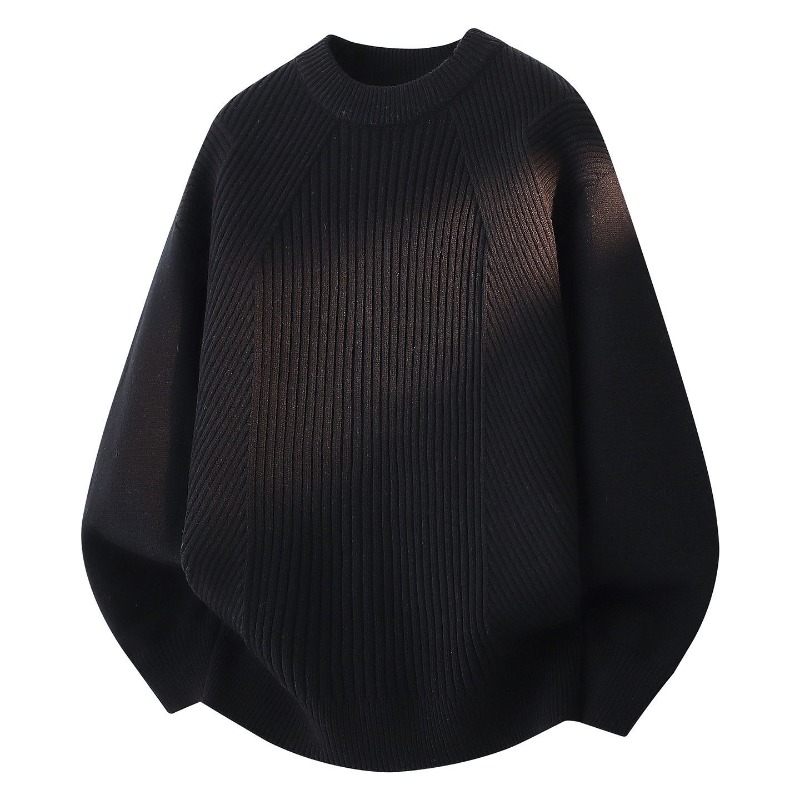 Women Crew Neck Diagonal Rib K - огляд і ціна Ribbed Knit Sweater