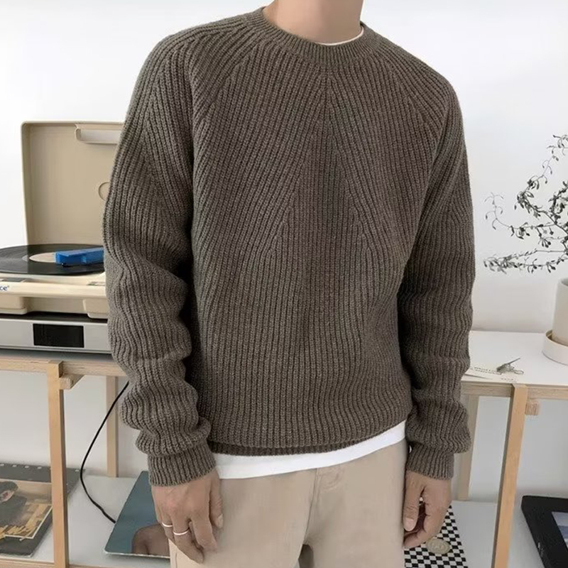 Streetwear Fashion Mens Knit S - огляд і ціна Ribbed Knit Sweater