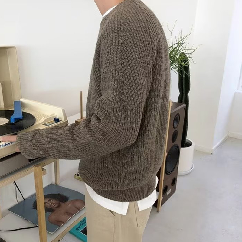 Streetwear Fashion Mens Knit S - огляд і ціна Ribbed Knit Sweater