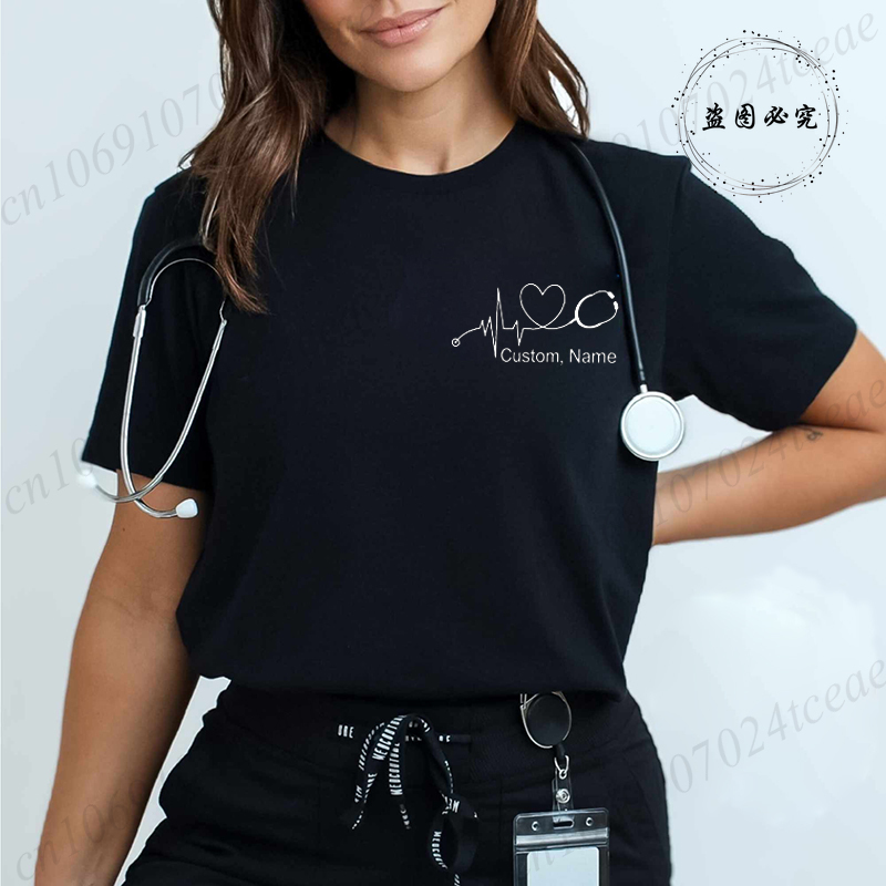 Custom Name Nurse Shirt Stetho - огляд і ціна Women Fashion Names