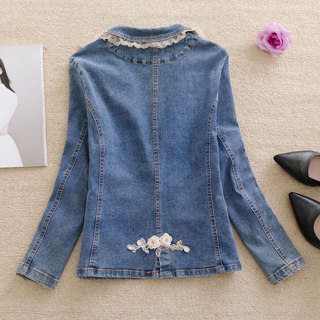 Stitching Women Denim Jacket 2 - огляд і ціна Women Fashion Jeans Top