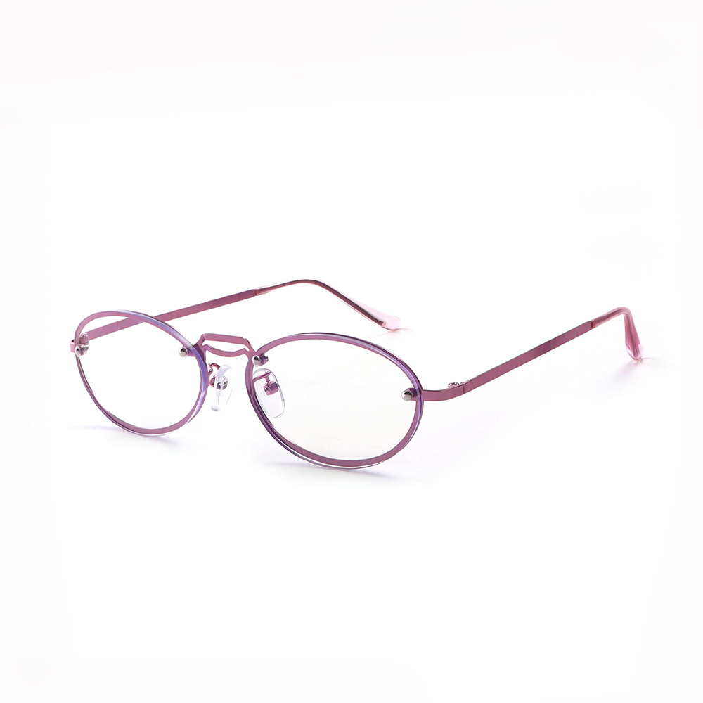 Women's Oval Purple Anti Blue  - огляд і ціна Women'S Fashion Glasses With Clear Lenses
