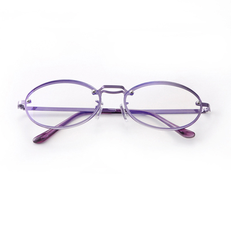 Women's Oval Purple Anti Blue  - огляд і ціна Women'S Fashion Glasses With Clear Lenses