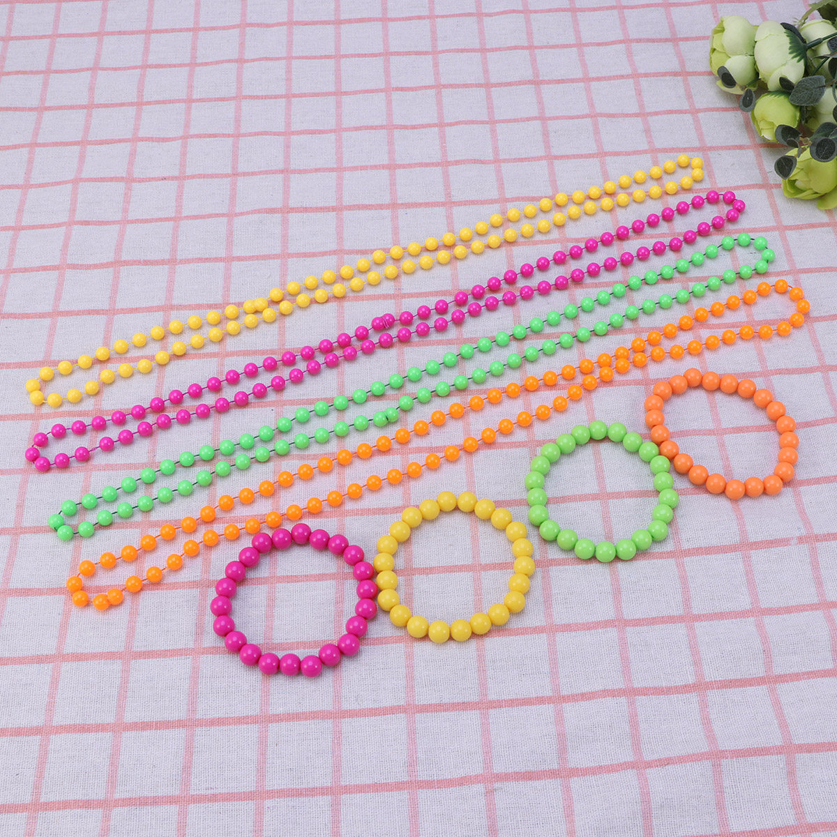 4Pcs Plastic Bead Necklace Wom - огляд і ціна Women'S Fashion In The 70S