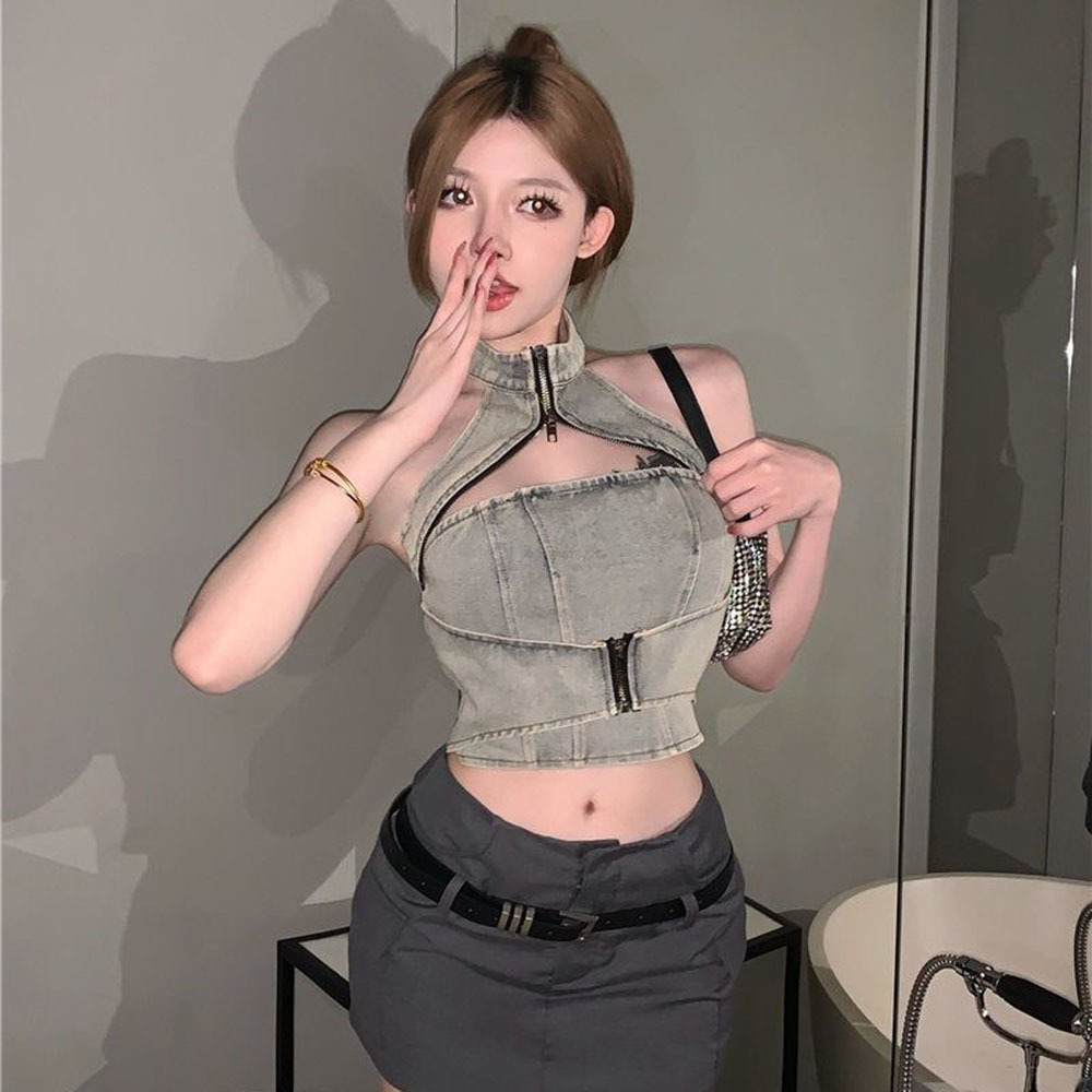 2024 Summer Sexy Ladies Denim  - огляд і ціна Women Fashion Jeans Top