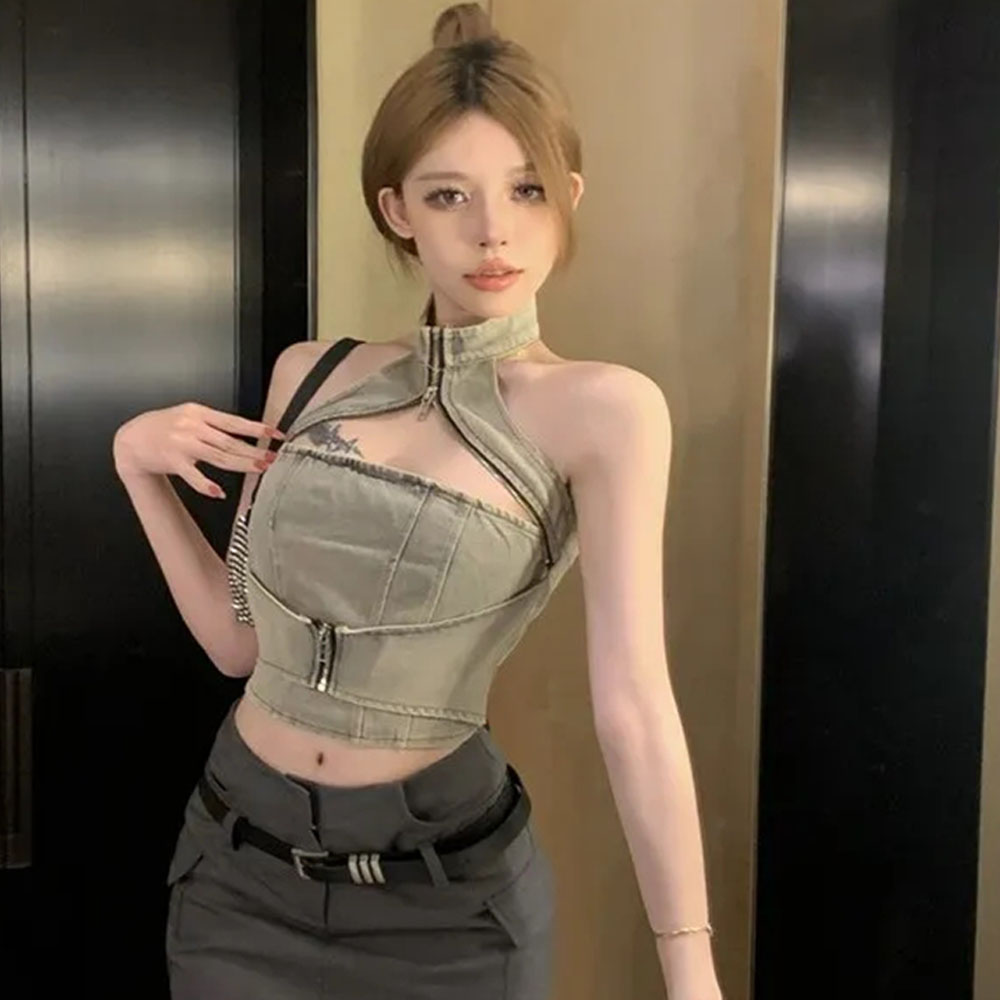 2024 Summer Sexy Ladies Denim  - огляд і ціна Women Fashion Jeans Top