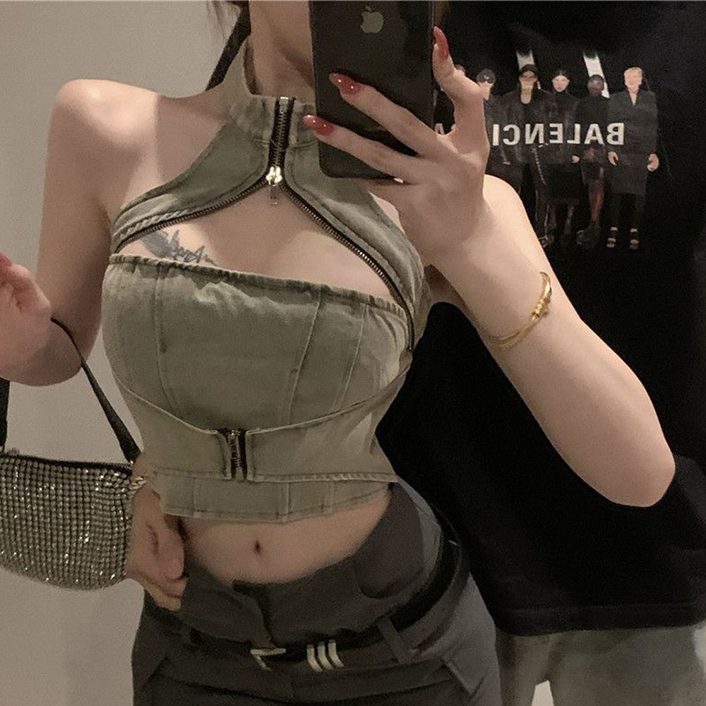 2024 Summer Sexy Ladies Denim  - огляд і ціна Women Fashion Jeans Top