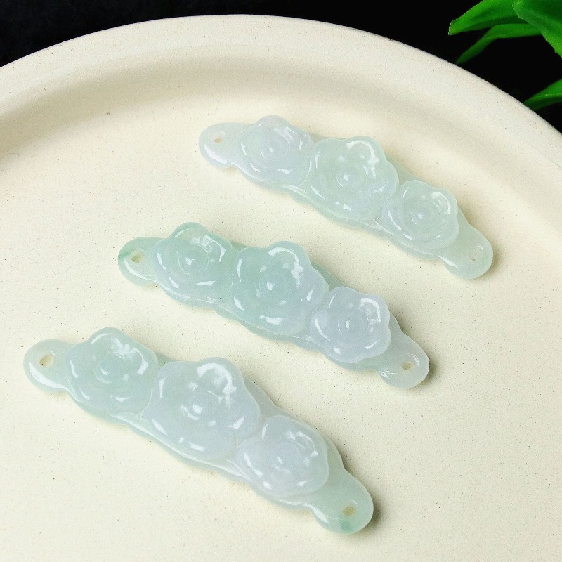 1pc Natural Jadeite Emerald Fl - огляд і ціна Women'S Fashion
