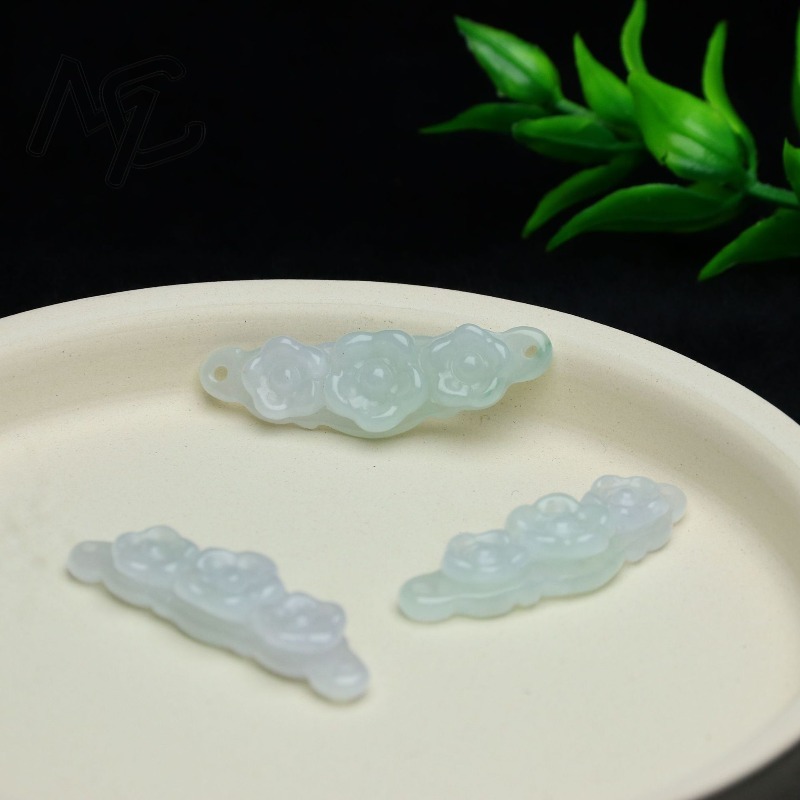 1pc Natural Jadeite Emerald Fl - огляд і ціна Women'S Fashion