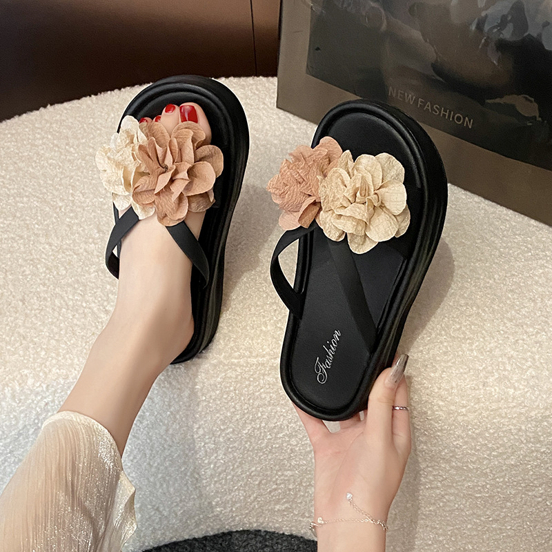 Two-Tone Floral Platform Sanda - огляд і ціна Women'S Fashion Korea