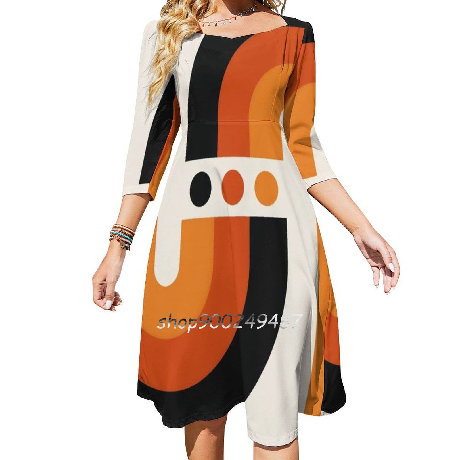 Sunset Rainbow Flare Dress Squ - огляд і ціна Women'S Fashion Of The 60S