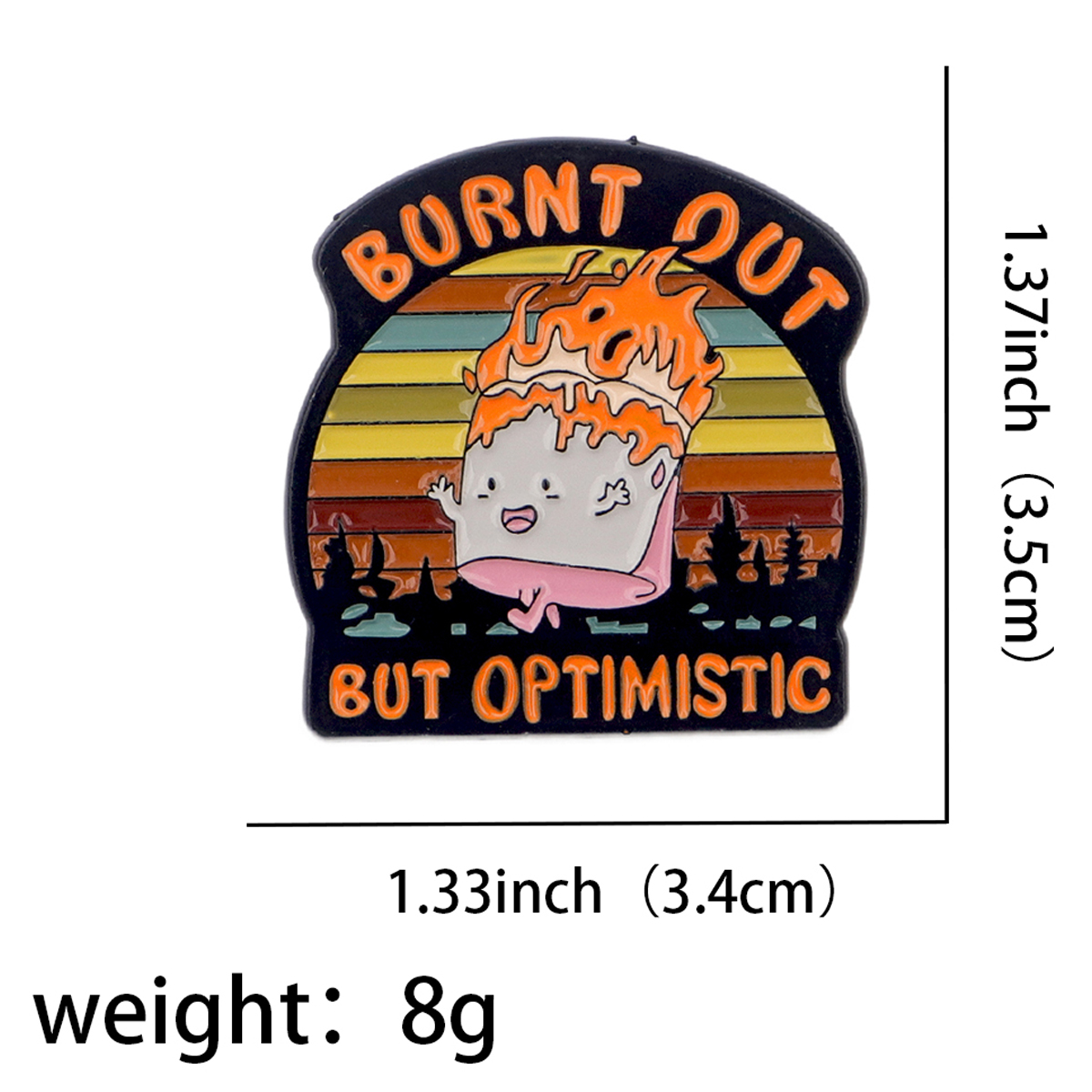 Fire Badges Enamel Pin Brooche - огляд і ціна Women Fashion Japan