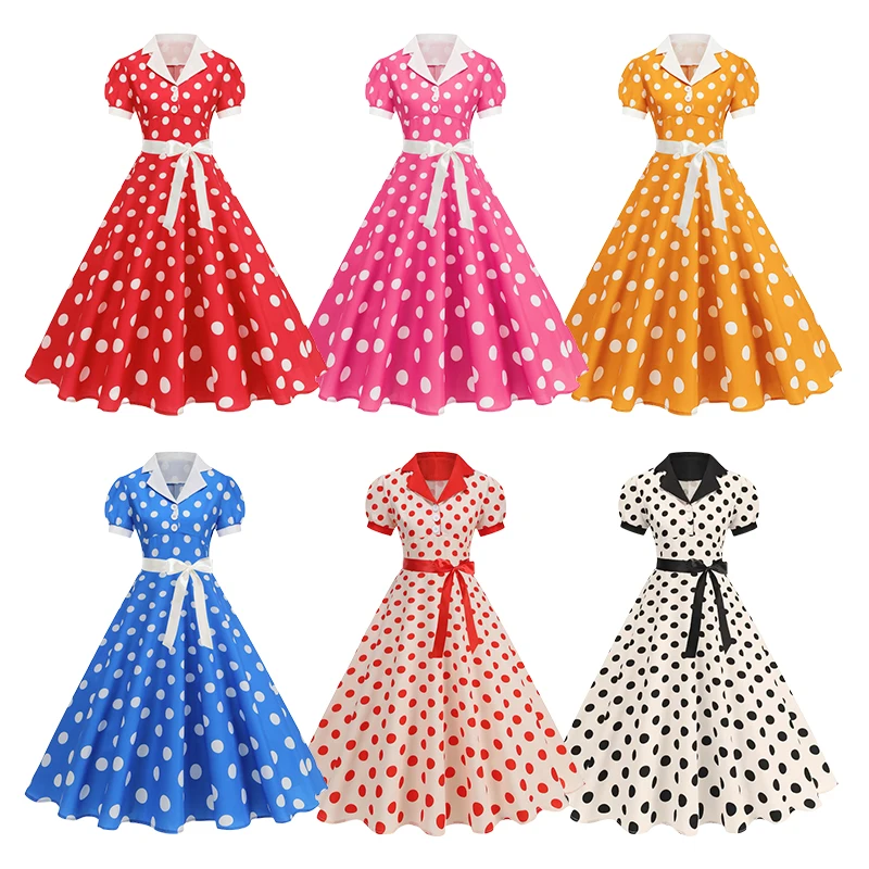 Vintage Polka Dot Summer Dress - огляд і ціна Women'S Fashion Of The 60S