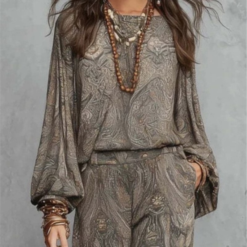 Boho Paisley Print Two-Piece S - огляд і ціна Women'S Fashion Essentials