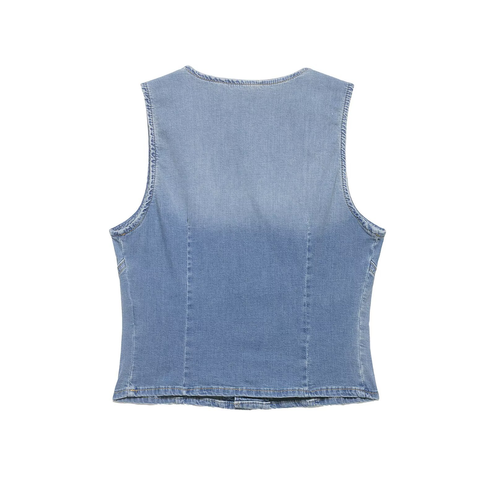 Women Sexy V Neck Denim Vest B - огляд і ціна Women Fashion Jeans Top