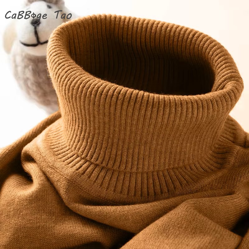 Mens Turtleneck Sweater Slim F - огляд і ціна Ribbed Knit Sweater