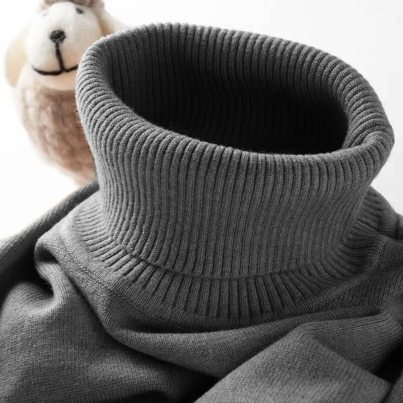 Mens Turtleneck Sweater Slim F - огляд і ціна Ribbed Knit Sweater