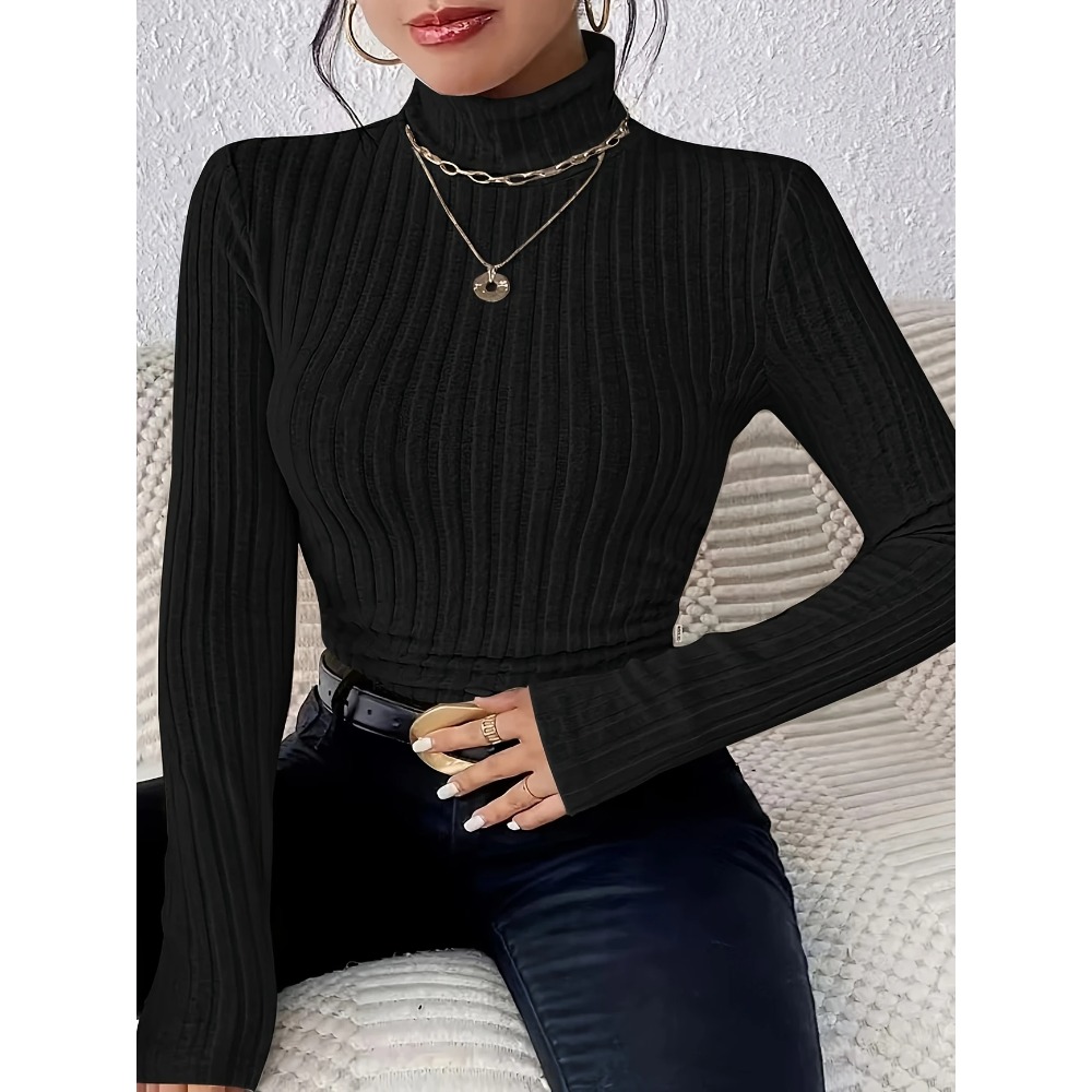 Plus Size 1XL-5XL Women's Slim - огляд і ціна Ribbed Knit Sweater