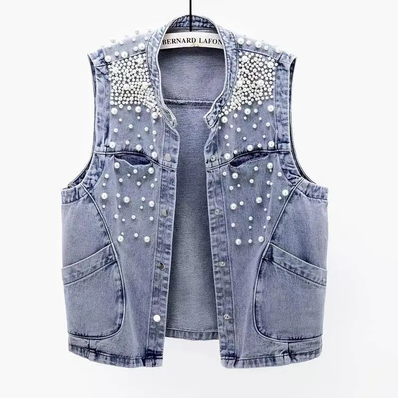 2023 New Summer Women's Beaded - огляд і ціна Women Fashion Jeans Top