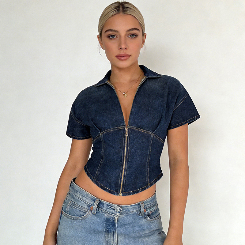 Trendix Women's Denim Crop Top - огляд і ціна Women Fashion Jeans Top