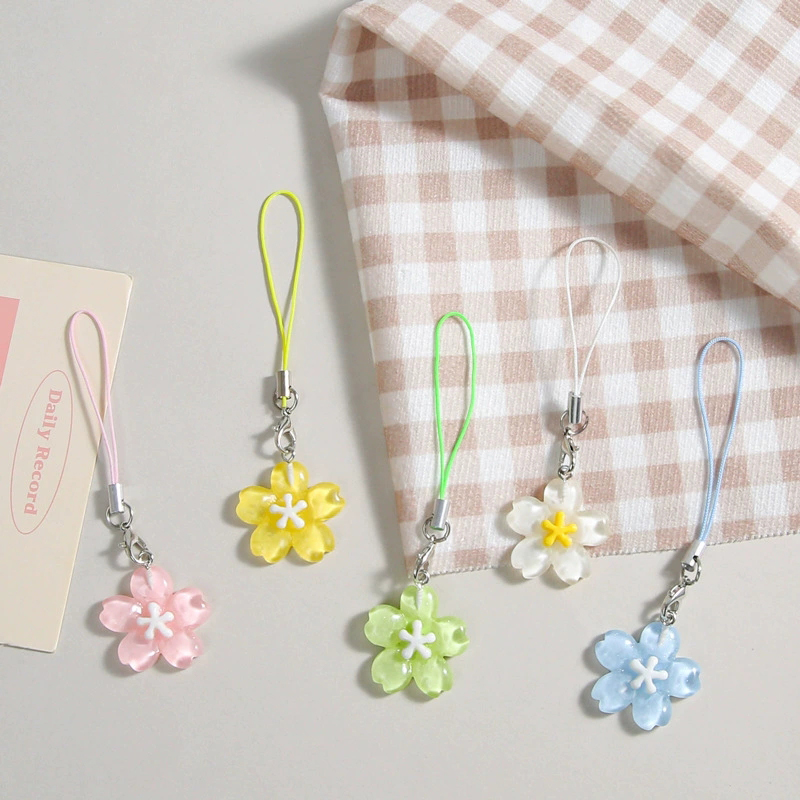 Colorful Resin Flower Phone Ch - огляд і ціна Women'S Fashion Korea