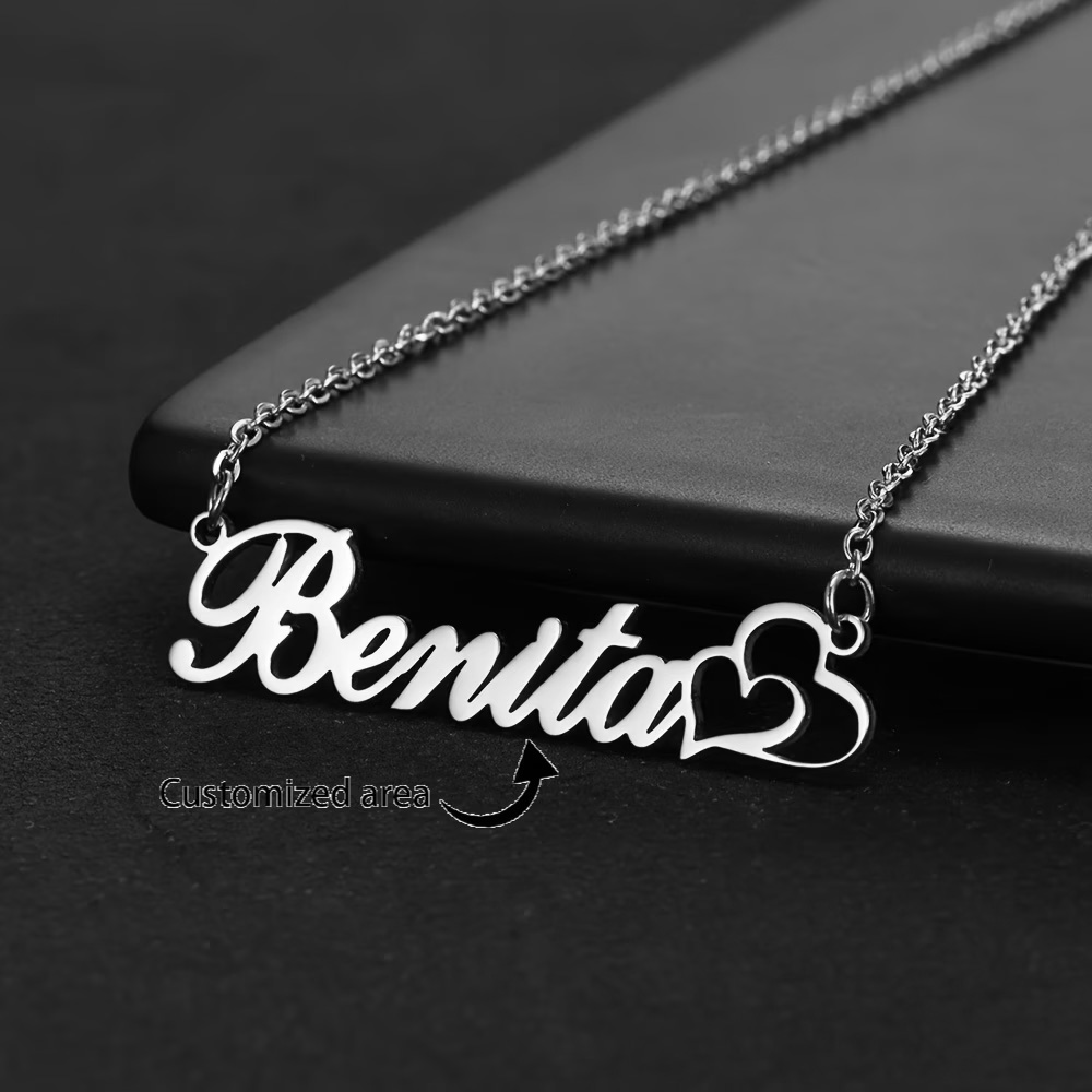 Personalized Double Heart Cust - огляд і ціна Women Fashion Names