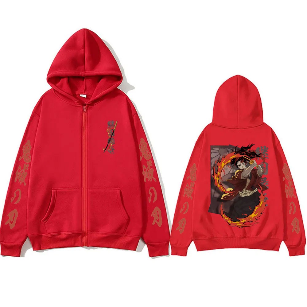 New Demon Slayer Tsugikuni Yor - огляд і ціна Women'S Fashion Zip Up Hoodies